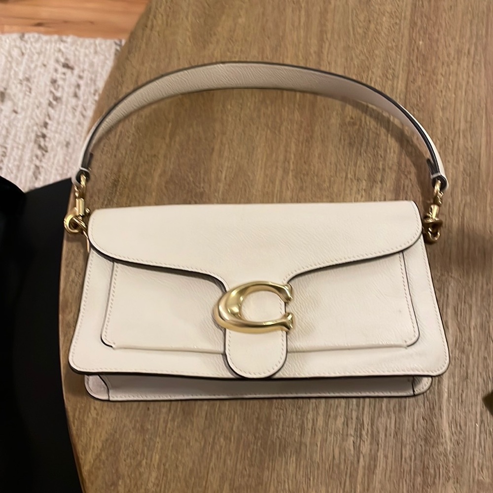 Coach White Leather Tabby Shoulderbag
